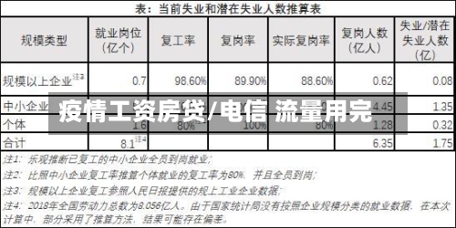 疫情工资房贷/电信 流量用完-第3张图片