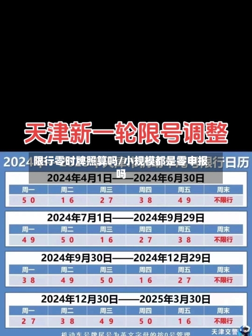 限行零时牌照算吗/小规模都是零申报吗-第3张图片
