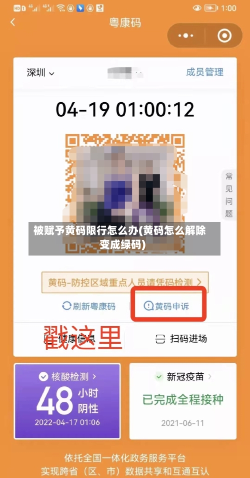 被赋予黄码限行怎么办(黄码怎么解除变成绿码)-第3张图片
